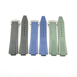 适配浪琴康卡斯悦动系列新款氟橡胶手表带L3.830/835原装款手表链