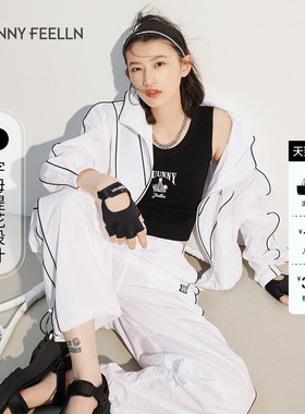 商场同款FF||仿佛吊带背心女夏季黑色针织衫女提花无袖背心内搭