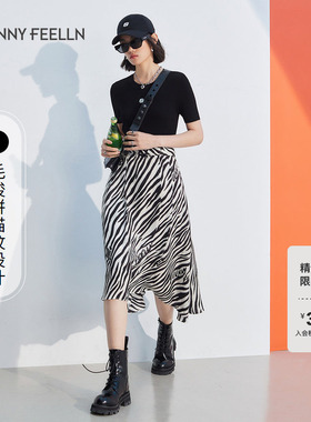 【猫纹系列】FF仿佛夏季拼接连衣裙条纹收腰开叉设计