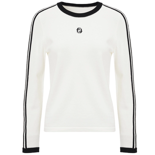 【绵羊毛100】仿佛春夏季撞色针织衫女羊毛衫毛衣设