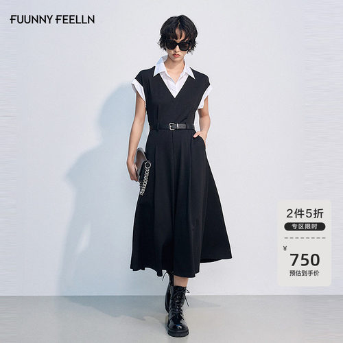 仿佛连衣裙2025夏气质长裙