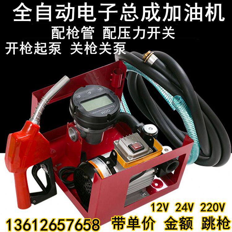电子总成加油机12V24V220V机械计量柴油抽油泵单价金额跳枪抽油机