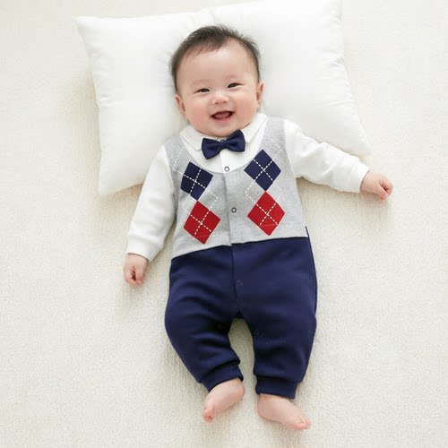 新生婴儿春夏纯棉哈衣连体衣衣服