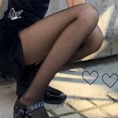 丝袜女薄款 黑丝连体 超薄隐形全透明大码 防勾丝ins春秋款 夏季