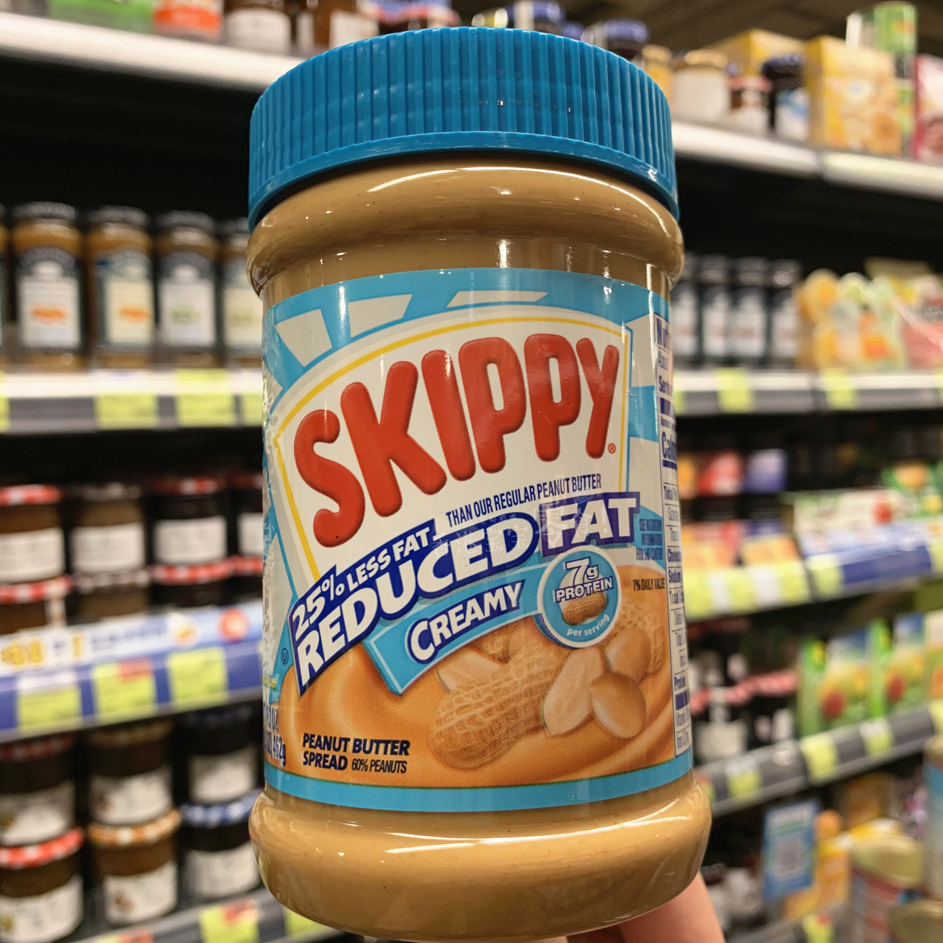 香港代购 skippy四季宝creamy peanut butter低脂幼滑花生酱462g