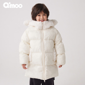 安心羽绒 童装 Qimoo 淇木冬季 新款 男女童长款 羽绒服QCL4YP211B