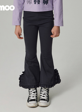 Qimoo淇木秋季新款童装女童宽松休闲长裤打底裤QCL3KP208B