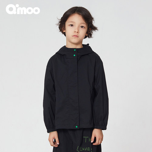 qimoo淇木常规春季纯色外套