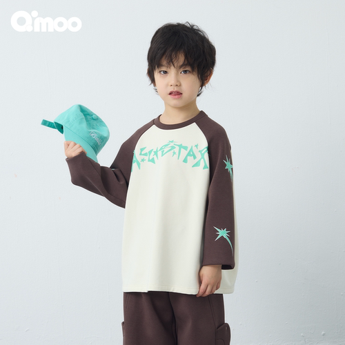 QIMOO淇木25冬季新款加绒T恤