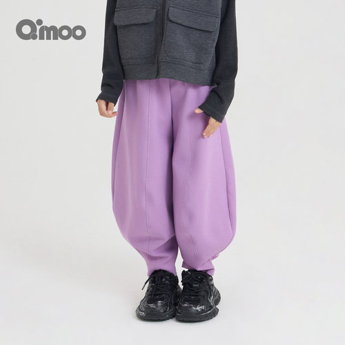 Qimoo女童秋季宽松阔腿长裤