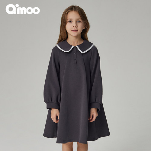 qimoo淇木女童连衣裙秋季