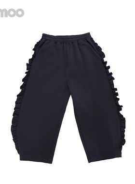 Qimoo淇木24秋季新款童装女童宽松休闲阔腿裤QCL3KC223B