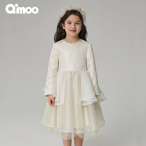 qimoo淇木女童连衣裙秋季