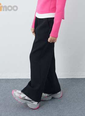 Qimoo淇木25冬季新款童装男女童舒适柔软休闲长裤子QSS4KP317C