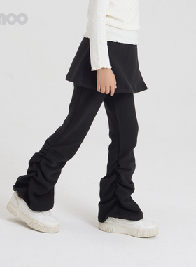 Qimoo淇木26春新款童装女童假两件柔软舒适打底裙裤QWM1KP805P