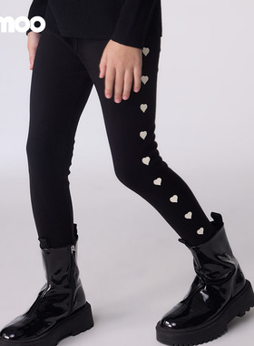 Qimoo/淇木25春季新款童装女童舒适简约休闲打底裤子QSS1KP120A