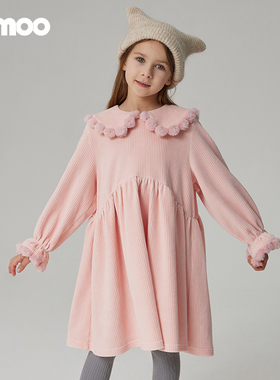 Qimoo淇木秋季新款童装女童可爱公主长袖连衣裙QCL3LC334C