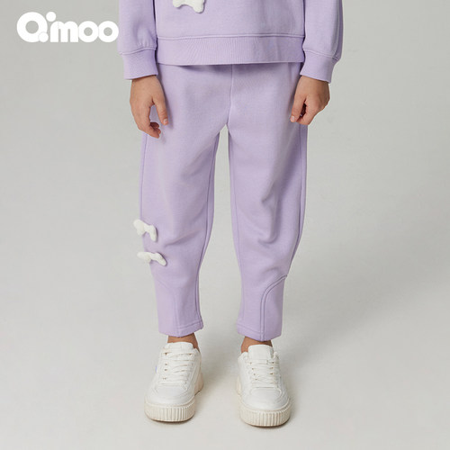 qimoo淇木长裤束脚裤宽松