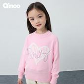 Qimoo淇木25冬季 毛衣QSS4TP142A 女童柔软舒适圆领针织衫 新款 童装