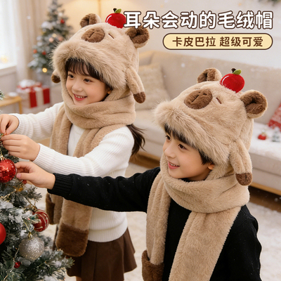 帽子围巾一体，2025新款秋冬季