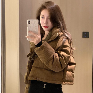 羽绒棉服女冬短款韩版高腰棉衣加厚保暖小个子洋气宽松棉袄外套潮