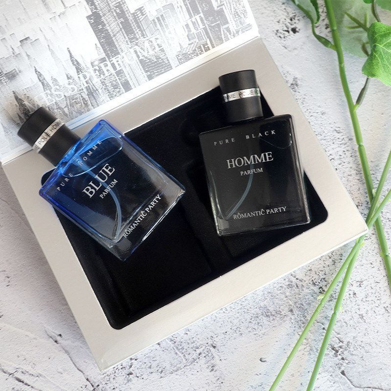 国货新款男士香水礼盒套装檀香木质海洋香调学生阳光自信香水代发