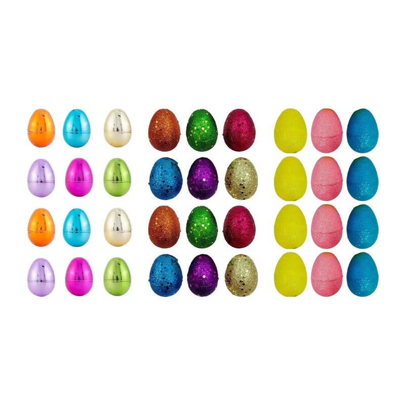 12 Pieces Fillable Easter Eggs Basket Stuffers Holiday Gifts