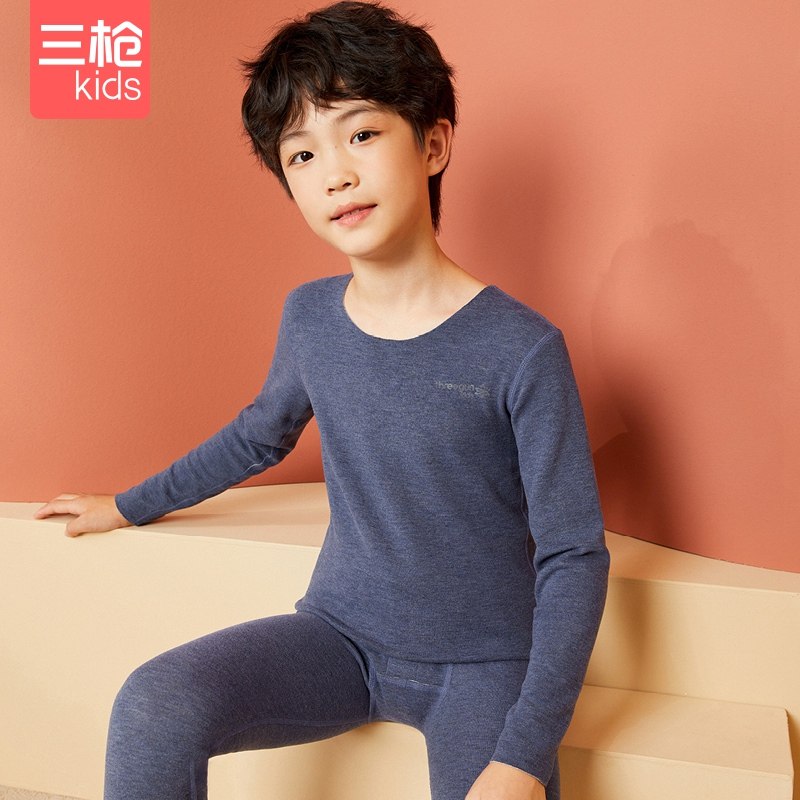 儿童双面绒睡衣三枪秋冬