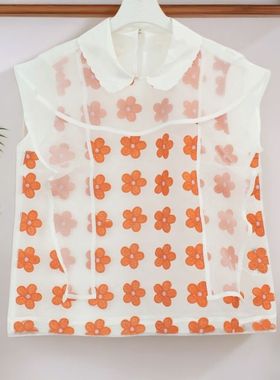 2025夏季新款女时尚百搭圆领无袖背心修身显瘦上衣22045