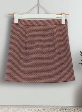 春秋新款女条纹高腰简约风运动半身裙修身遮肉显瘦气质百搭23882