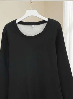 秋冬爆款女韩版纯色圆领长袖套头修身遮肉显瘦保暖韩系百搭38909