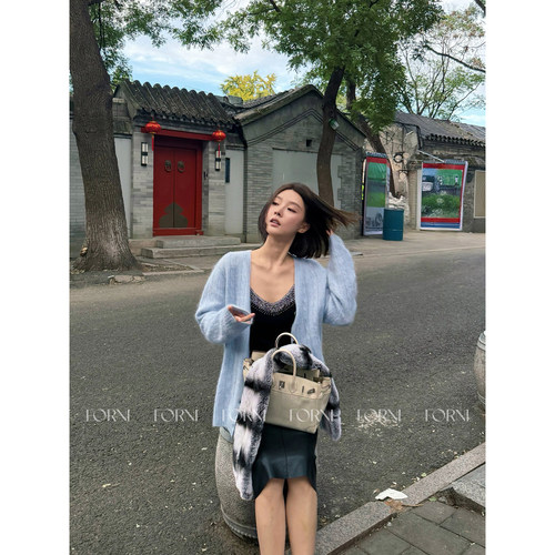 绵羊毛山羊绒桑蚕丝针织开衫