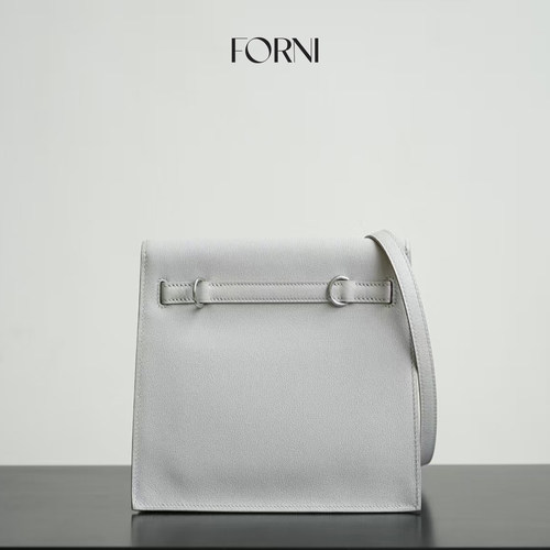 FORNI K*lly Danse 22 珍珠灰EVE牛皮手工蜡线跳舞可调节单肩包