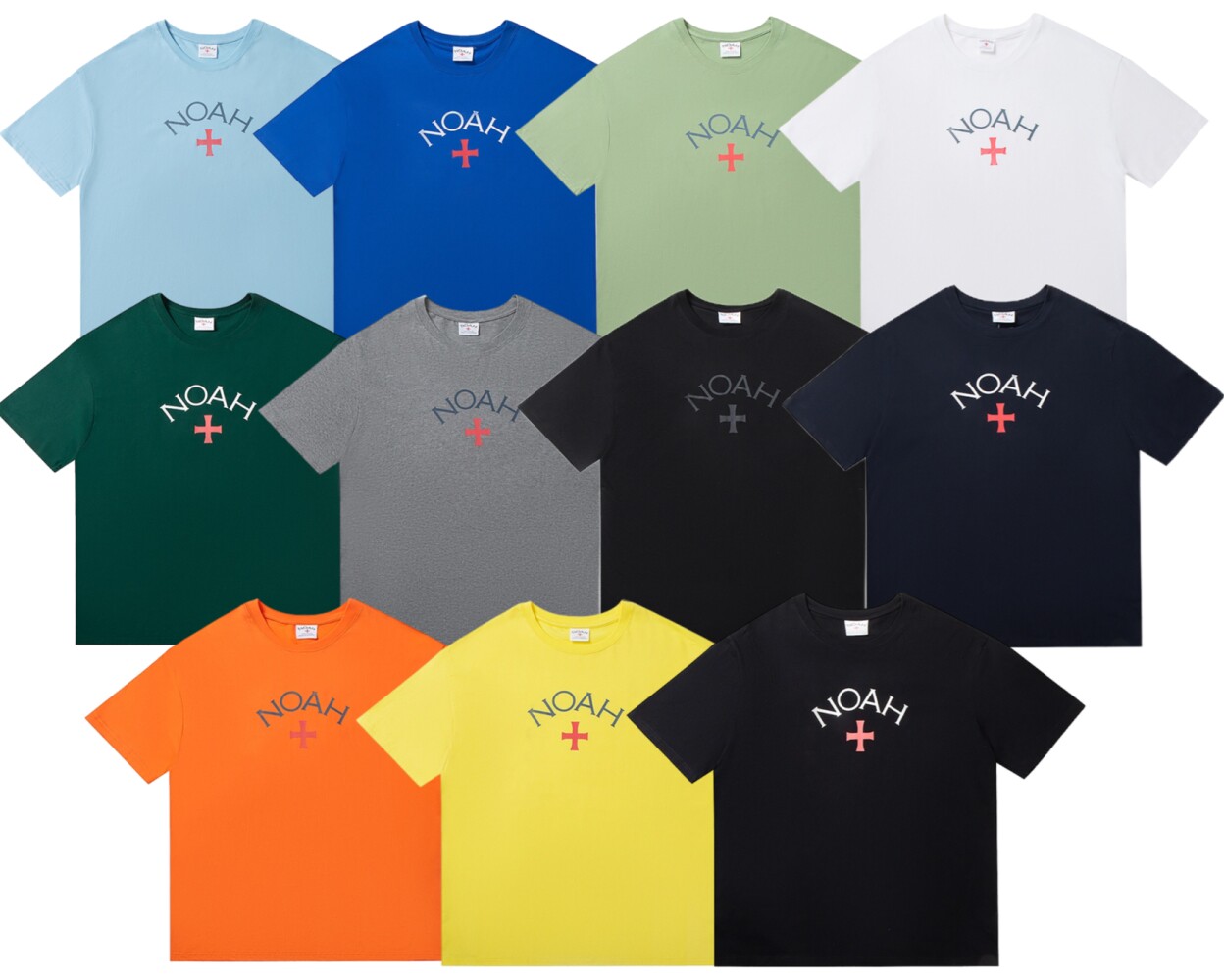 noah core logotee 初代十字架远征军logo印花男女情侣纯棉短袖