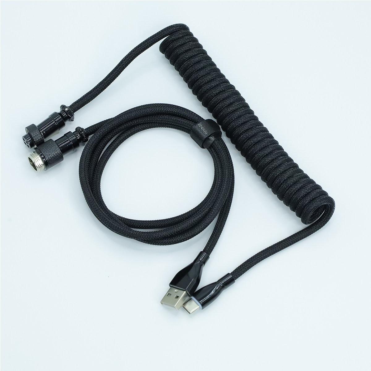 thumbnail for War Spider Keyboard Aviation Plug Cable 8K Magnetic Shaft Suction Cable Keyboard Aviation Plug Cable Spring Cable Data Cable Counterweight Rod Cable Organizer