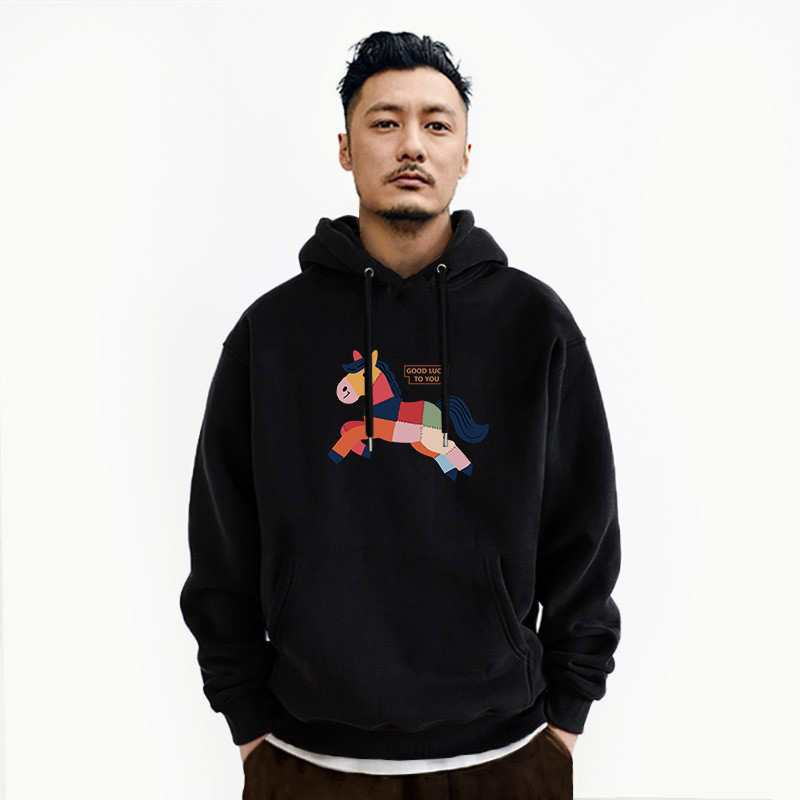 连帽卫衣男士2026马年本命年衣服