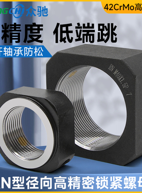 RN方型锁紧螺母 方形螺帽螺栓精密锁定主轴SWT/M10/12/15/17/20*1