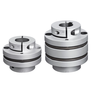 众驰 铝合金单双法兰膜片联轴器 台阶式高精度伺服电机弹性连轴器