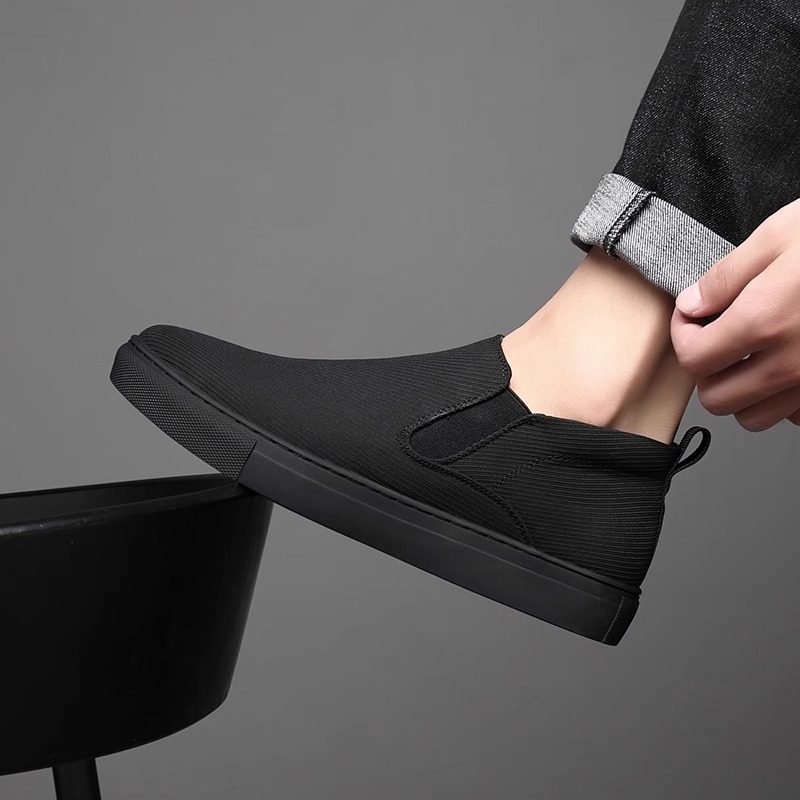 男鞋子夏季透气2025新款黑色百搭休闲男士老北京布鞋低帮滑板鞋男,流行男鞋,布鞋,淘宝优惠券,粉丝福利购,淘宝优惠卷