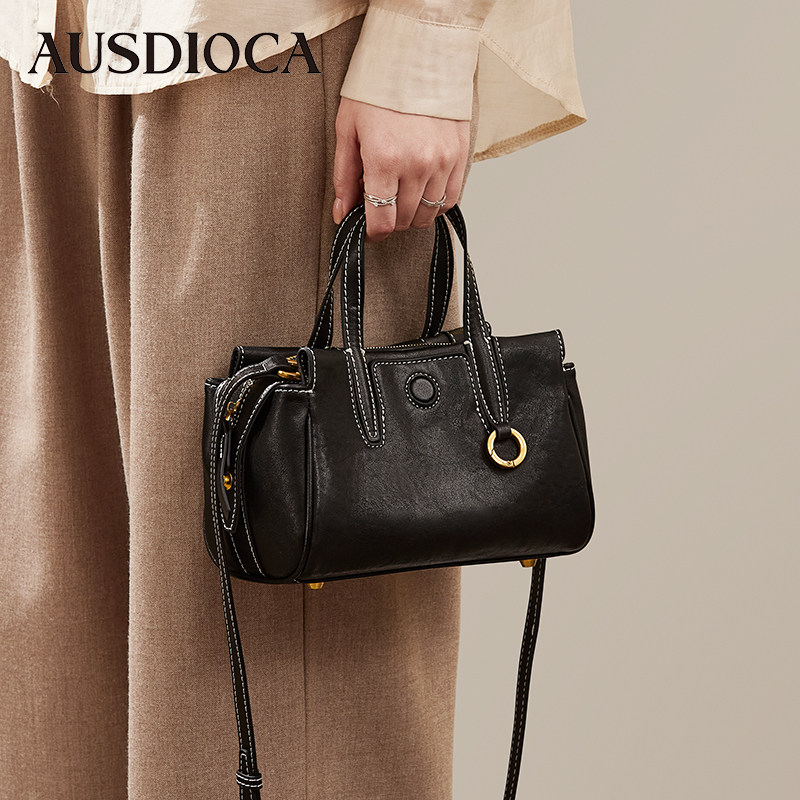 真皮女包2025新款时尚波士顿包手提包单肩小包植鞣牛皮女士斜挎包,箱包皮具/热销女包/男包,通用款女包,淘宝优惠券,粉丝福利购,淘宝优惠卷