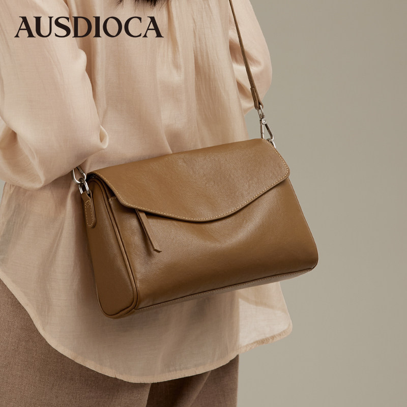 真皮女包2026新款时尚大容量单肩包通勤腋下包头层牛皮女士斜挎包