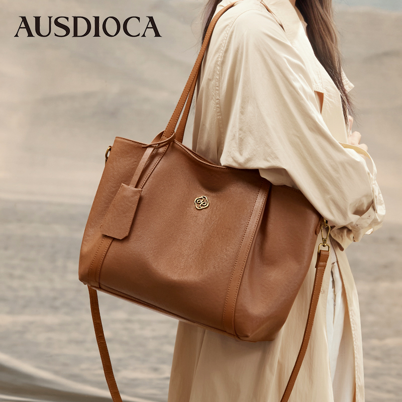 真皮托特包女2025新款大容量