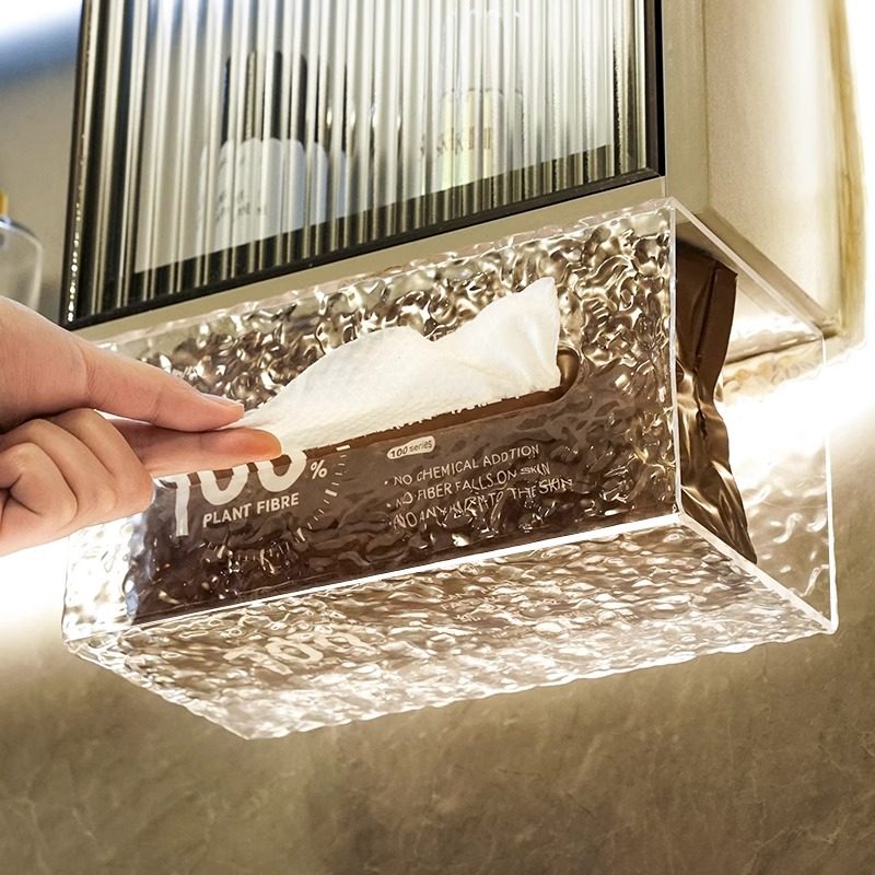 洗脸巾收纳盒壁挂式纸巾盒擦脸巾洁面巾抽纸盒卫生间置物架放置盒,收纳整理,纸巾盒,淘宝优惠券,粉丝福利购,淘宝优惠卷