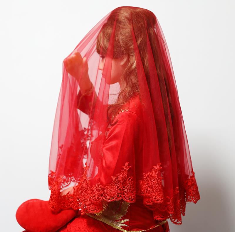 红纱盖头红盖头结婚半透明蕾丝喜庆出阁百搭遮脸新娘大红婚礼婚嫁|ruв категории Аксессуары, свадебное платье, аксессуары, вуаль - от Buy2taobao.com для оказания профессиональной услуги покупки агента Taobao