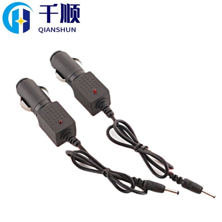 18650锂电池强光手电筒车充 220V电源直充 线充 车载充电器