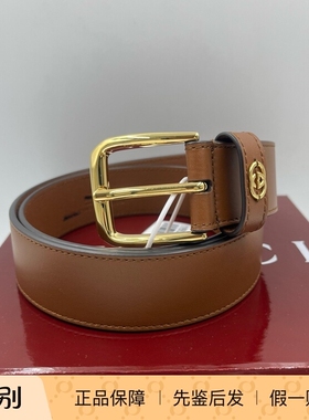 GUCCI古驰 针扣 印花牛皮 腰带 男款 宽3.8cm