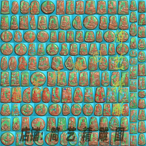 144张山水人物型玉石深雕精雕图