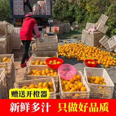江西赣南脐橙安远特产新鲜应季水果5斤大果包邮当季整箱手剥橙子