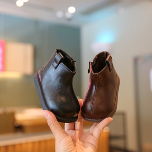 小步点女宝宝鞋子短靴冬季软底婴幼儿学步鞋加绒保暖棉鞋男童靴子