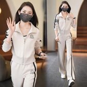 两件套 2025春秋新款 休闲开衫 运动服套装 短外套卫衣卫裤 女宽松时尚